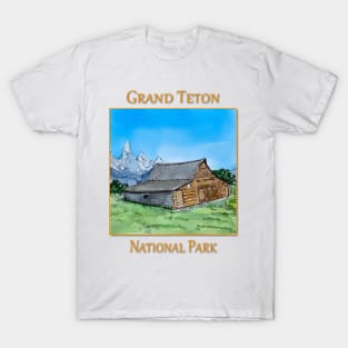 Morrman Row barn in Grand Teton National Park T-Shirt